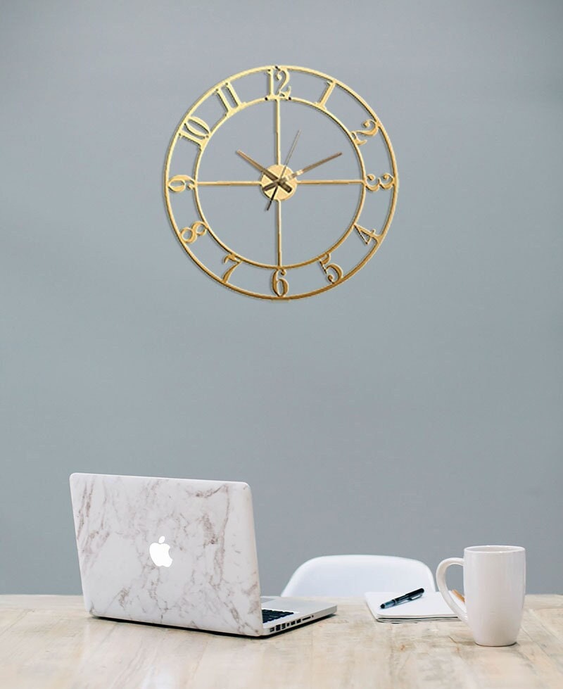 50cm70cm Horloge Murales Minimalist Wall Clock Oversized Industrial