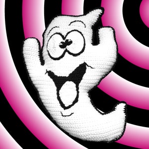 Boo Ghost Pillow crochet pattern