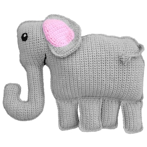 Ellie Elephant Pillow crochet pattern