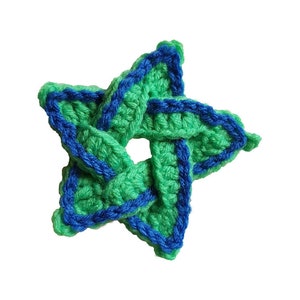 Crocheted Celtic Knot Star crochet pattern