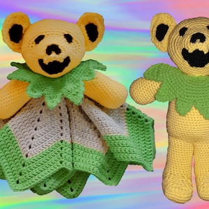 Dead Bear: Lovey & Stuffed Bear Crochet Pattern set