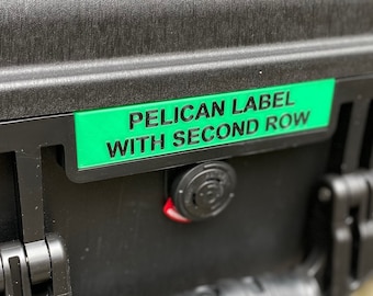 Pelican Case Label 1400, 1450, 1500, 1550 - Two Line