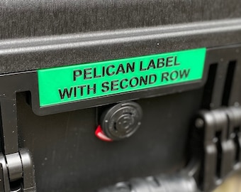 Pelican Case Label 1510, 1560, 1650, 1720 - Two Line