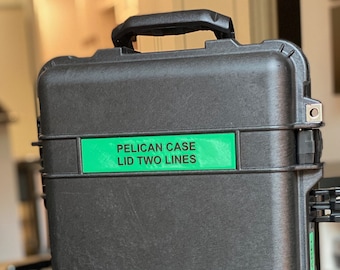 Pelican Case Lid Label 1720, 1750 - Two Line