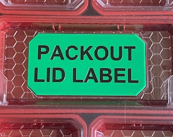 Milwaukee Packout Label - Lid Label Large Text