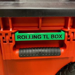 Milwaukee Packout Label - Rolling Tool Box