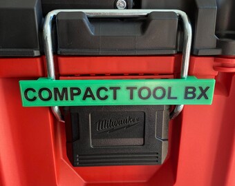Étiquette d'emballage Milwaukee - Boîte à outils compacte