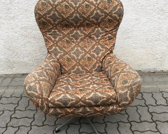 RARE Swivel Armchair Chair UP ZAVODY Mid Century 70s Czechoslovakia