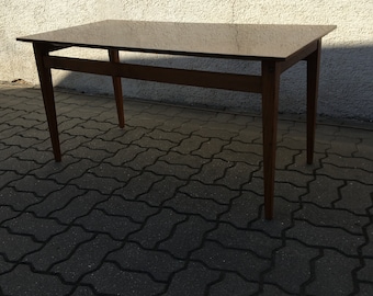 Vintage BELMONDO Coffee Table Mid Century 60s Dismountable Legs Wood Czechoslovakia