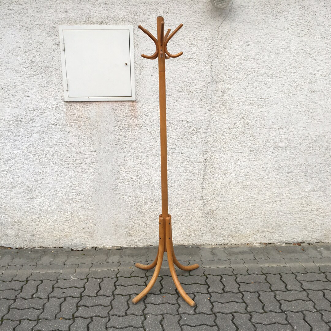 Vintage TON Wood Coat Stand Hanger Bentwood 50s Czechoslovakia Etsy