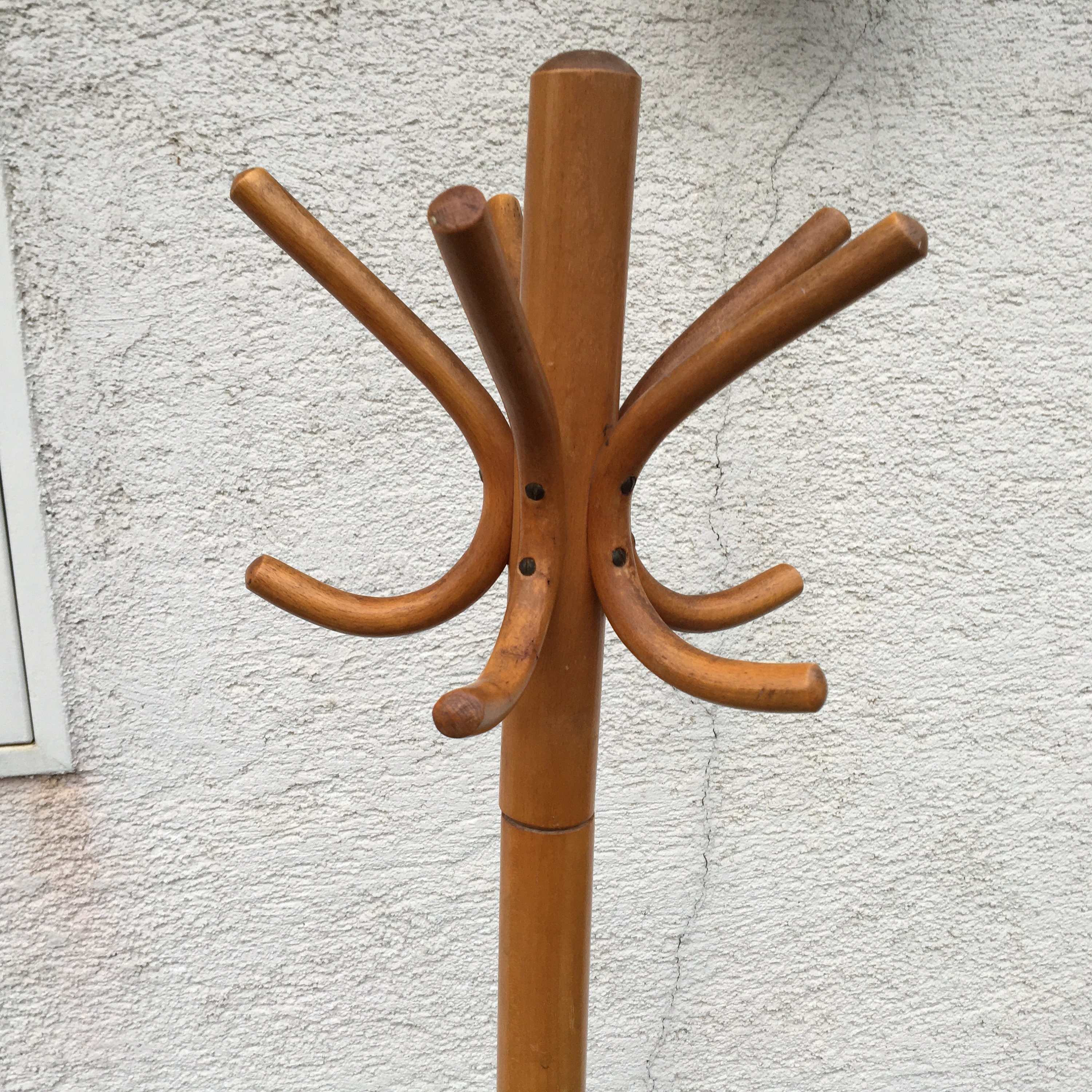 Vintage TON Wood Coat Stand Hanger Bentwood 50s Czechoslovakia Etsy