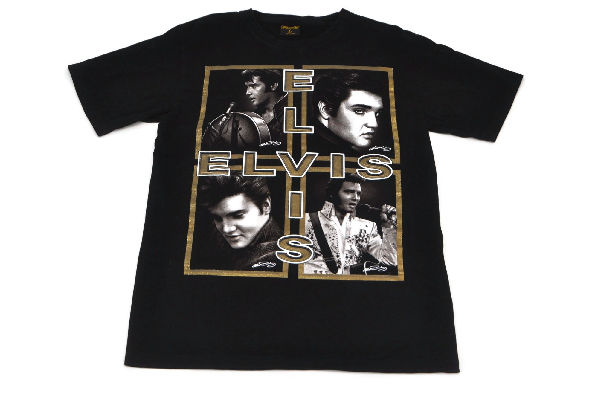 Discover Vintage Elvis Presley Glitter T-Shirt