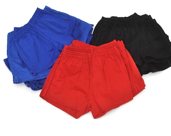 Deadstock Vintage Cotton Kid's Sports Shorts, Lot of 35 Shorts, Vintage Wholesale