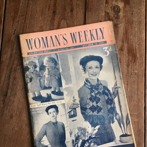 Womans Weekly Zeitschriften aus den 1940er und 1950er Jahren, Mid Century Original Englisch Bild 3