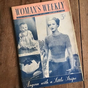 Womans Weekly Zeitschriften aus den 1940er und 1950er Jahren, Mid Century Original Englisch Bild 2