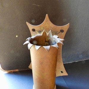 Rare World war brass heavy artillery shell wall decor man cave military