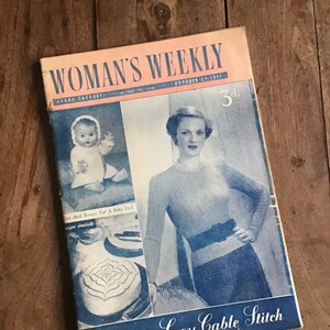 Womans Weekly Zeitschriften aus den 1940er und 1950er Jahren, Mid Century Original Englisch Bild 4