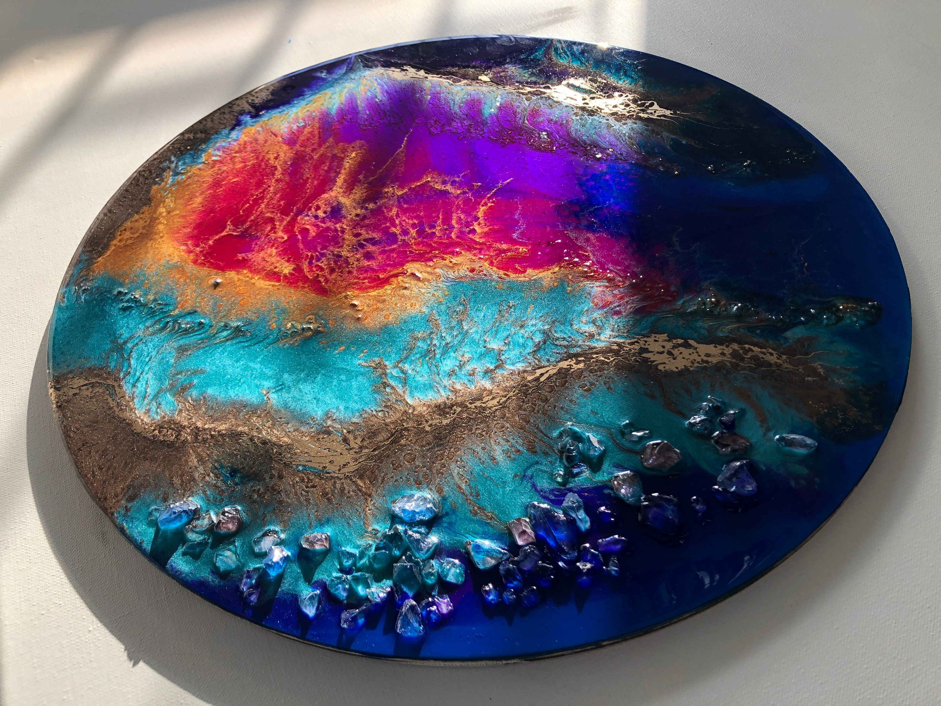 Online] Resin Art Geode Coaster Class – Assembly: gather + create