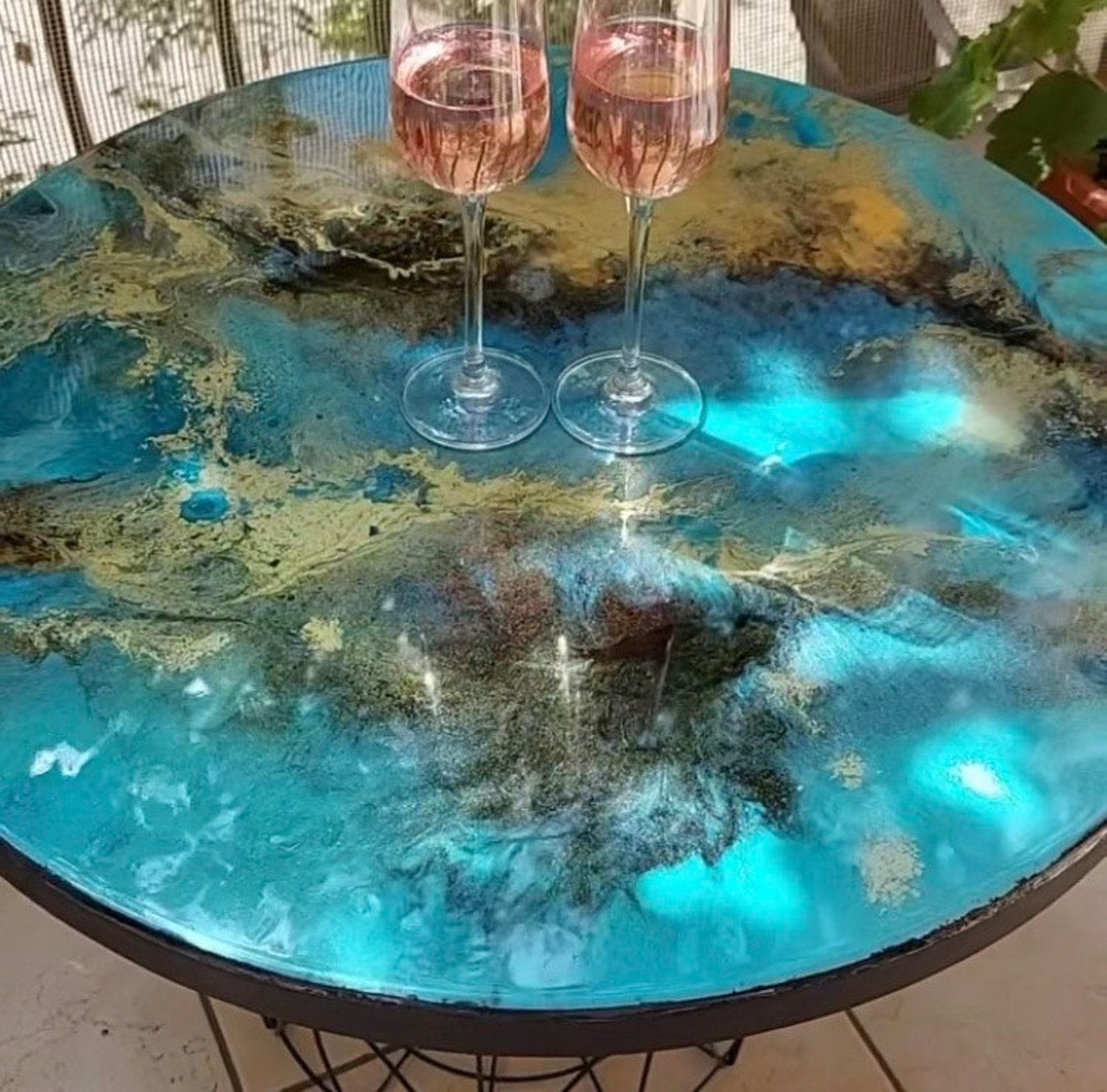 Custom Table Top Coffee End Table Epoxy Resin Table Epoxy Etsy