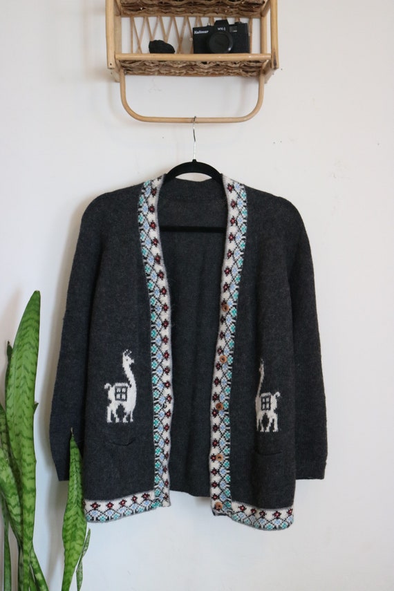 80s Alpaca Warm Winter Oversized Grandpa Grandpa V