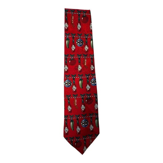 Tabasco Hot Sauce Novelty Necktie Red Chili Pepper Tomato Silk Tie