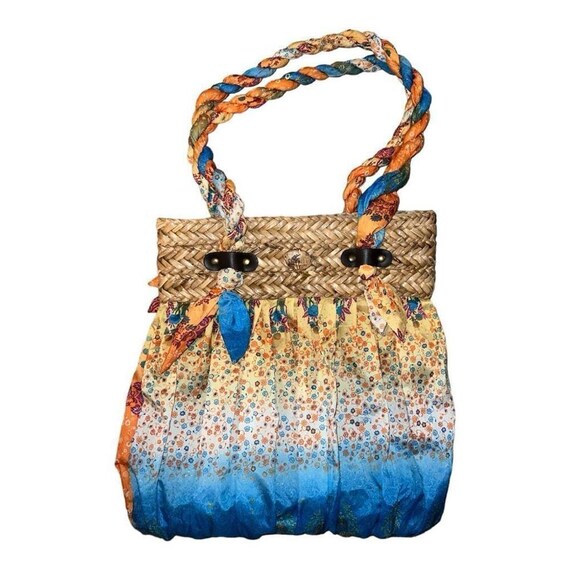 Cappelli Straworld Straw Purse boho Handbag Tote Beach Vacation
