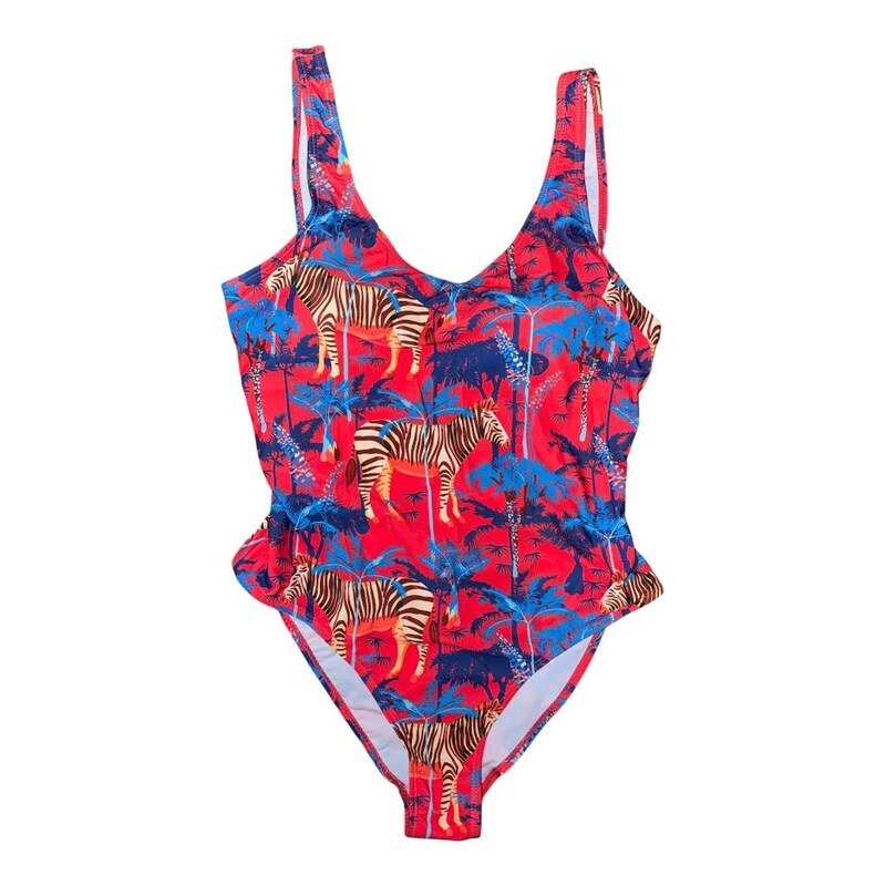 Zebra-Print One-Piece Swimsuit main image 1