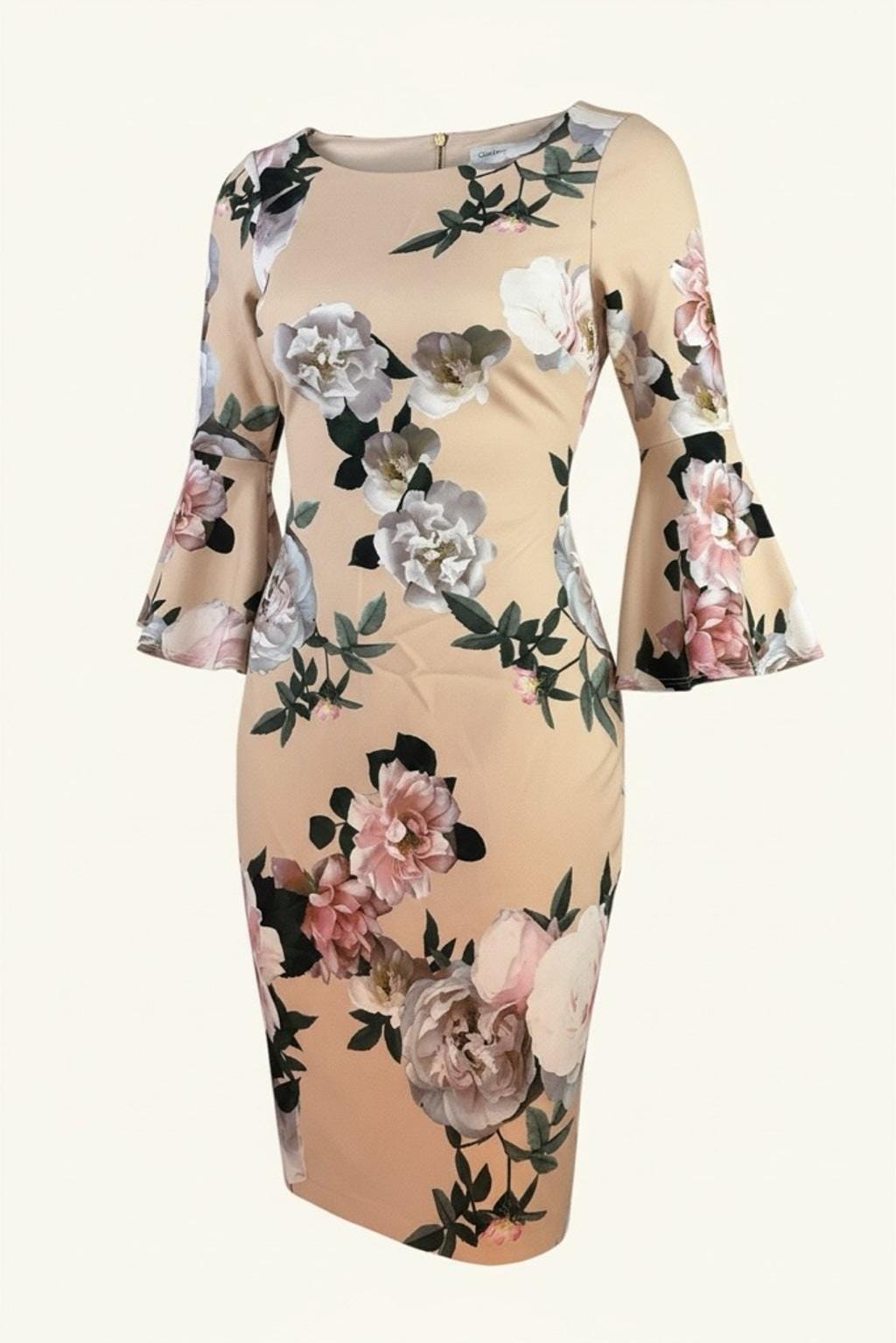 a-line mother of the bride dresses tea length Print A-Line Tea Length Mother Of Bride Dress