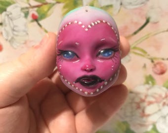 OOAK Monster High Doll Head Repaint, Twyla Art Doll