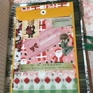 Christmas Altered Composition Journal Set Two Journals Junk Journal