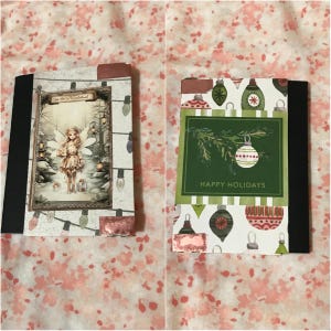 Christmas Altered Composition Journal Set Two Journals Junk Journal