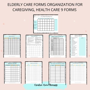 Health Organization Printables bundle for senior care, home care evaluation forms, nurse handouts, therapist instructions. image 9