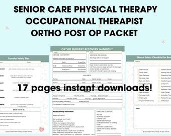 Gezondheidspakket voor herstel na orthopedische chirurgie voor thuiszorgverpleegkundigen en therapeuten, gewrichtsvervanging