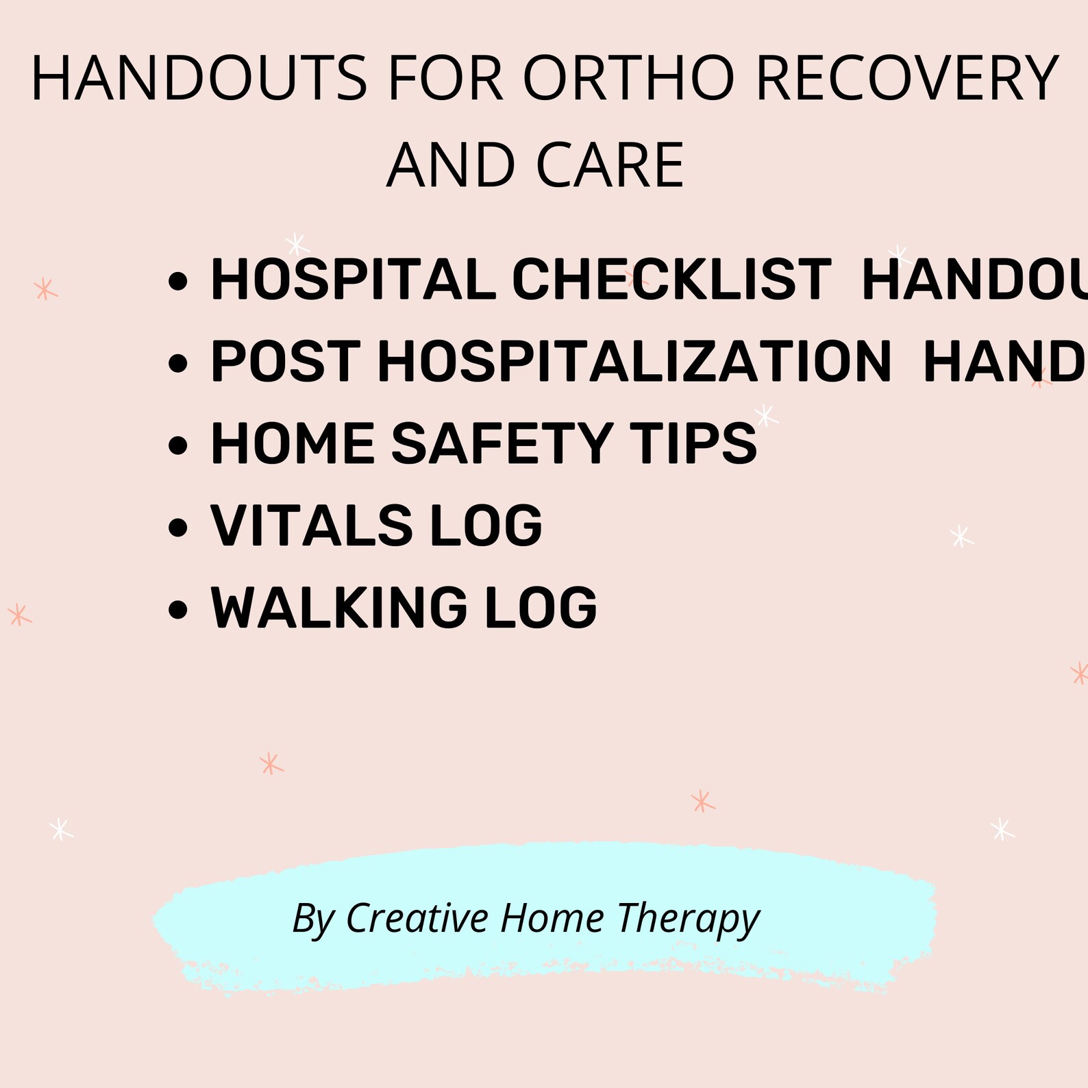 Orthopedic Surgery Recovery Health Packet for Home Care Nurse - Etsy