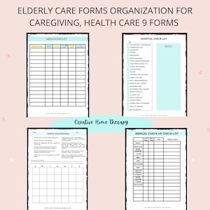 Health Organization Printables bundle for senior care, home care evaluation forms, nurse handouts, therapist instructions. image 7