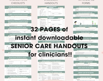 Patiënt Seniorenzorg Verpleegkundige fysiotherapeut, thuiszorgformulieren, begeleid wonen, instant download.