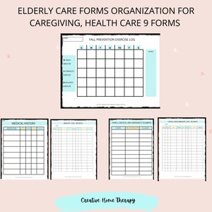 Health Organization Printables bundle for senior care, home care evaluation forms, nurse handouts, therapist instructions. image 8