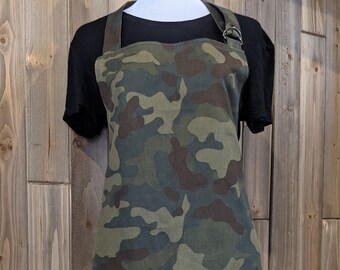 Childs Apron ** Army Camouflage ** approx 3-5 yrs and  5-8 yrs 
