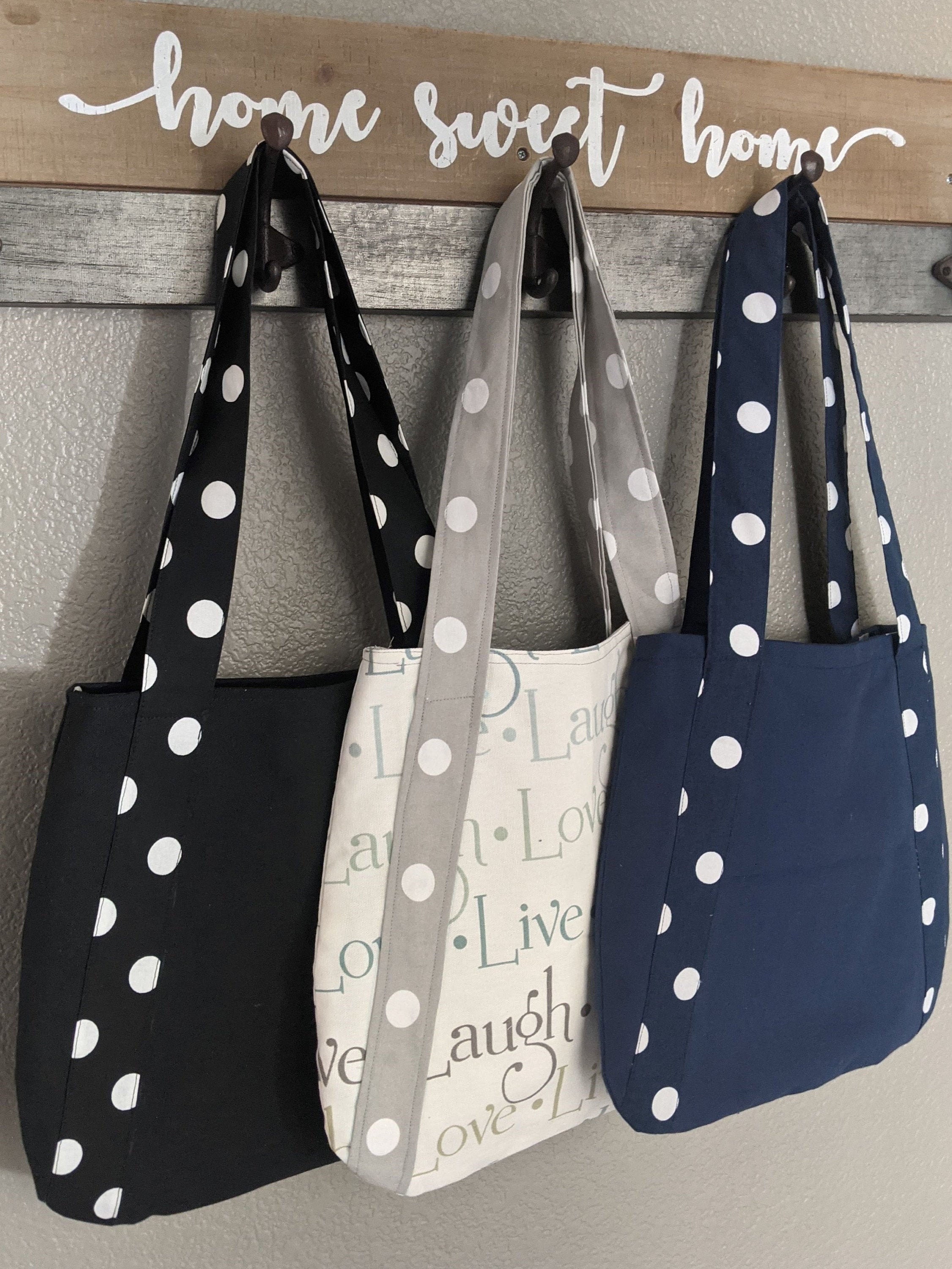 Canvas Love - Polka Dot Canvas Backpack