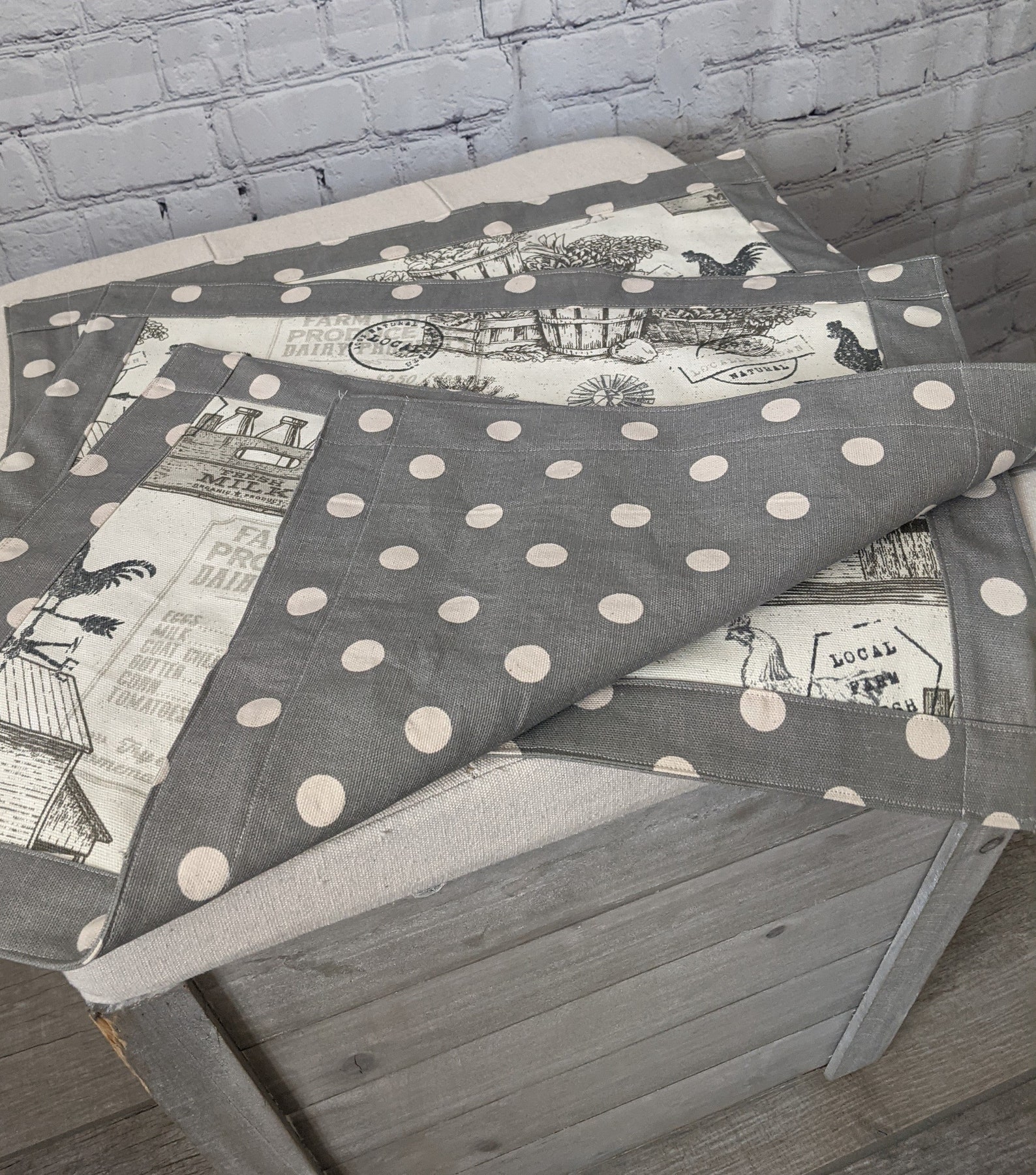 Placemat / Farmhouse Placemat / Farm Placemat / Farmhouse Mat Etsy