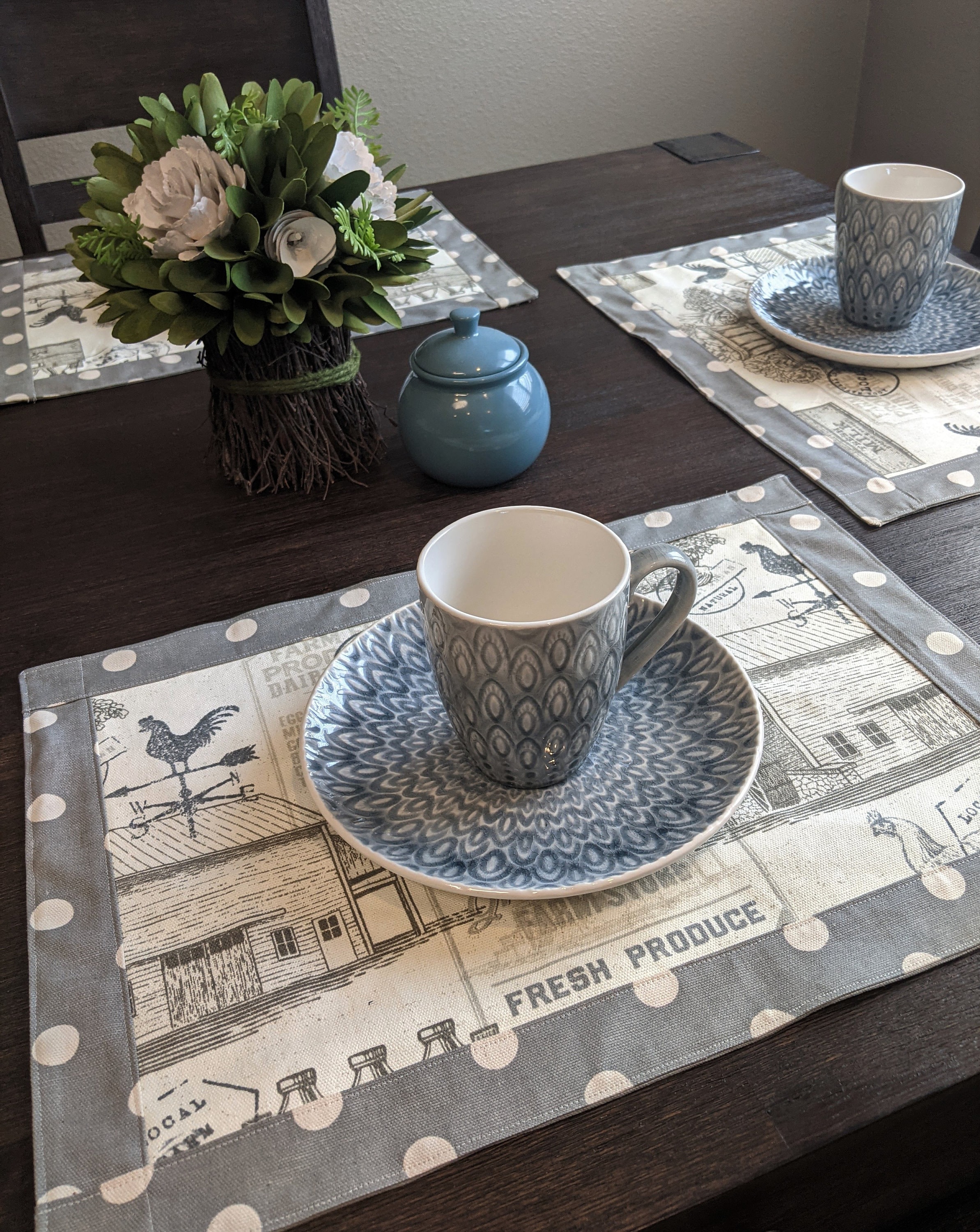 Placemat / Farmhouse Placemat / Farm Placemat / Farmhouse Mat Etsy