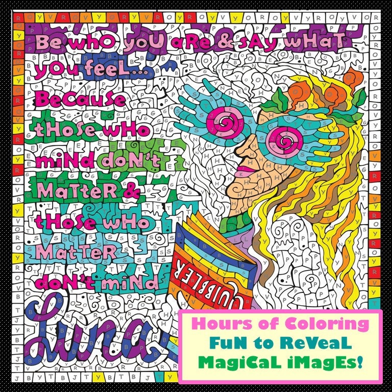 Color By Number Harry Potter Inspirations Digital Book Etsy