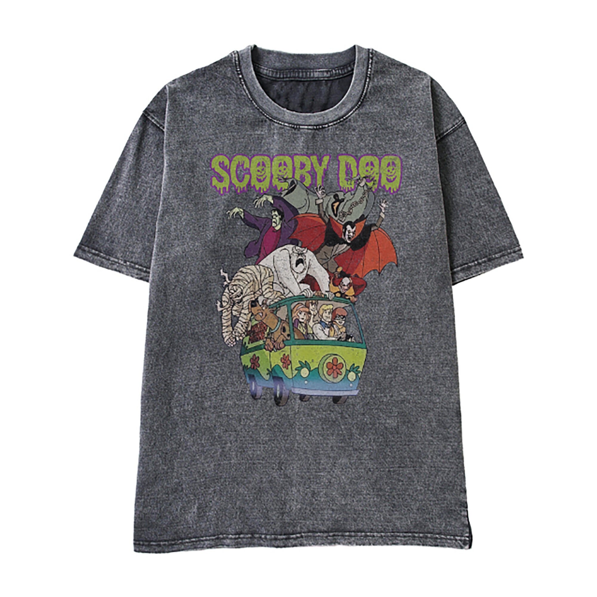 Scooby Doo Vintage Wash Shirt, Scooby Doo Halloween Wash T Shirt