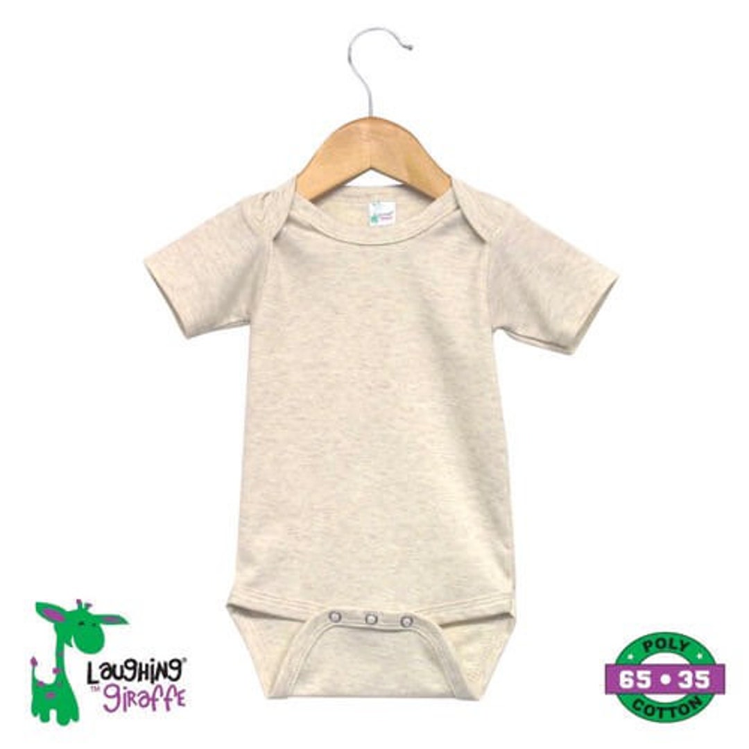 Baby Onesies Blank Oatmeal/gray Blank for Screen Printing Etsy