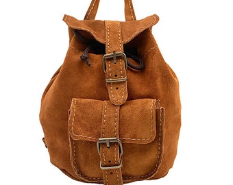 brown leather backpack purses