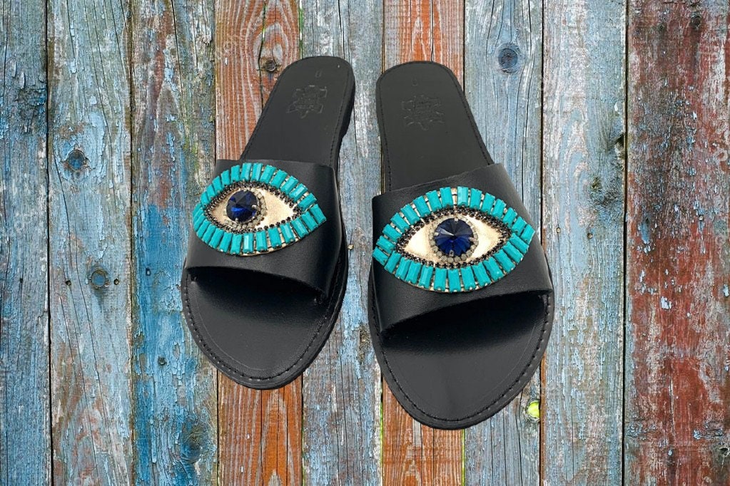 Evil Eye Sandals - Etsy