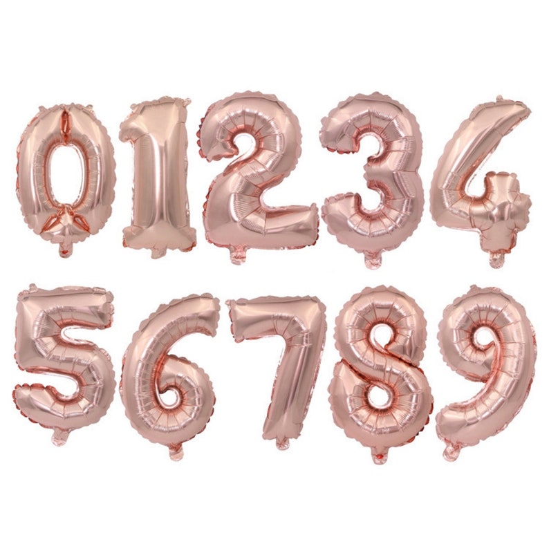 rose gold happy birthday party decorations balloon for girls or women
