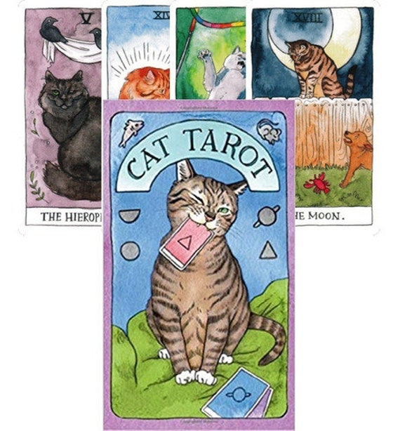 Cat Tarot Etsy