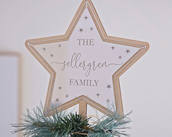 Christmas Tree Topper Star Scandi Christmas Engraved Custom - Etsy Christmas Tree Topper Star Scandi Christmas Engraved Custom - Etsy