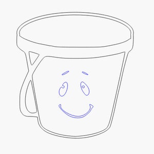 Reward jar bucket - laser cutting file, svg, vector file - INSTANT DOWNLOAD